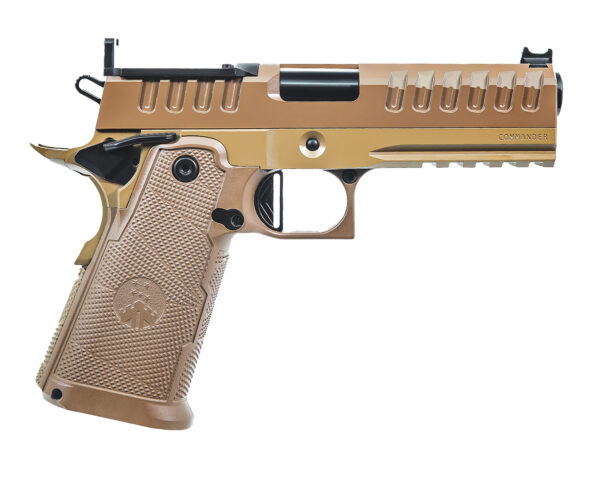 178178 Watchtower Firearms APACHE9MMCMNDRFDE Apache Commander Frame 9mm Luger 15+1 4.25″ Threaded Barrel Steel Slide Flat Dark Earth PVD