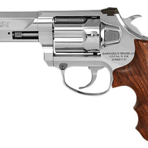 Diamondback DB075AS703 SDR  Sports South Exclusive 357 Mag/38 Special +P 6 Shot 3″ Polished Stainless Steel Barrel, Cylinder & Frame, Hogue Wood Grip, Exposed Hammer
