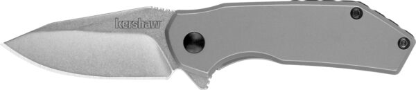 178262 Kershaw Valve 2.25in Folding Knife, Stonewashed Drop Point