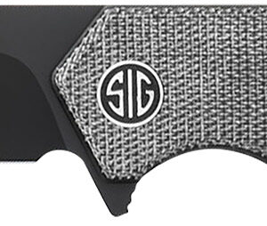 Sig Sauer Knives VA9BB Validus  3.78″ Folding Drop Point Plain Black PVD M390 Steel Blade, 4.76″ Black Textured G10 Handle