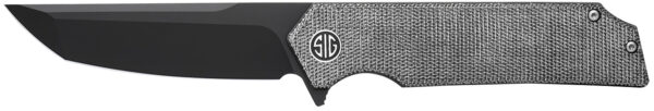 178306 Sig Sauer Knives VA9BB Validus 3.78″ Folding Drop Point Plain Black PVD M390 Steel Blade, 4.76″ Black Textured G10 Handle