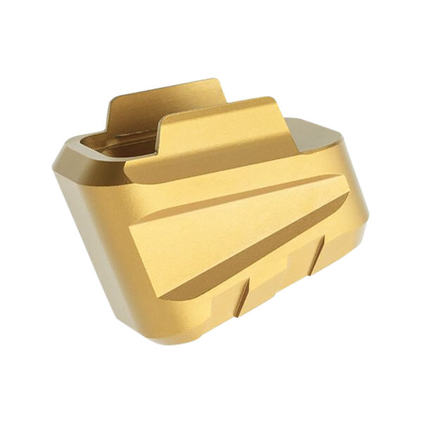 178384 Tyrant CNC TDP320MAGEXGOLD Magazine Extension Fits Sig P320 5rd Gold Aluminum