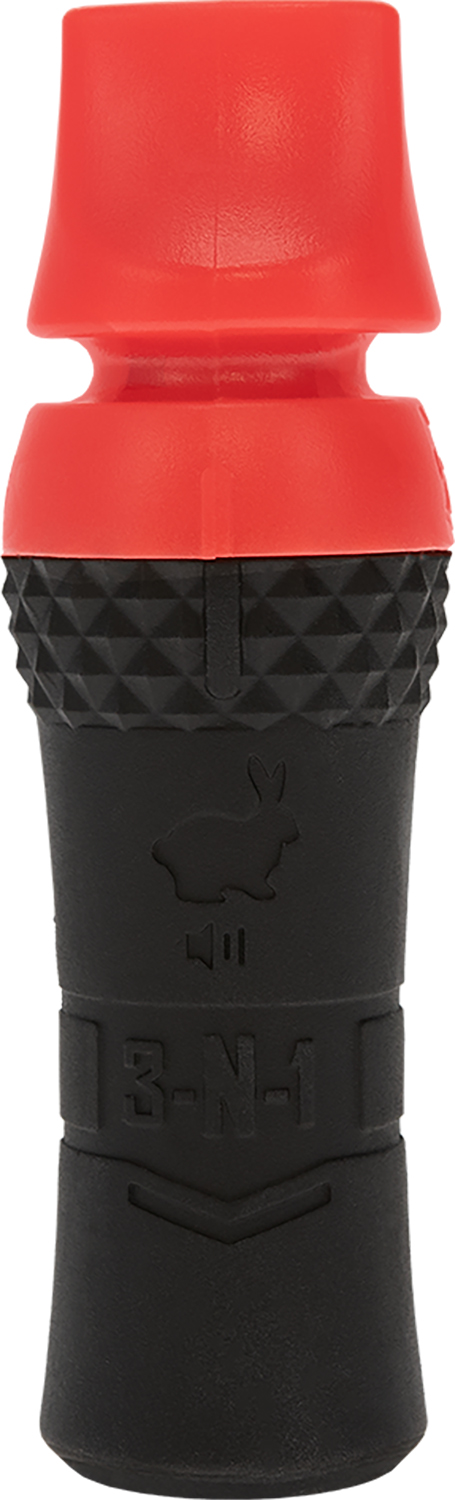 178434 Hunters Specialties HSJS3N1PRCALL 3-In-1 Predator Call Black/Red