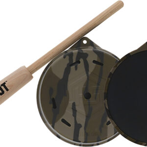 Hunters Specialties HSBBSPC Camo Cutt’R Pot Call Friction Call Attracts Turkey Species Mossy Oak Bottomland Slate