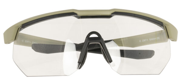 178466 Radians XFPZ4511C Safety Glasses Clear Lens Oversized Tan Frame