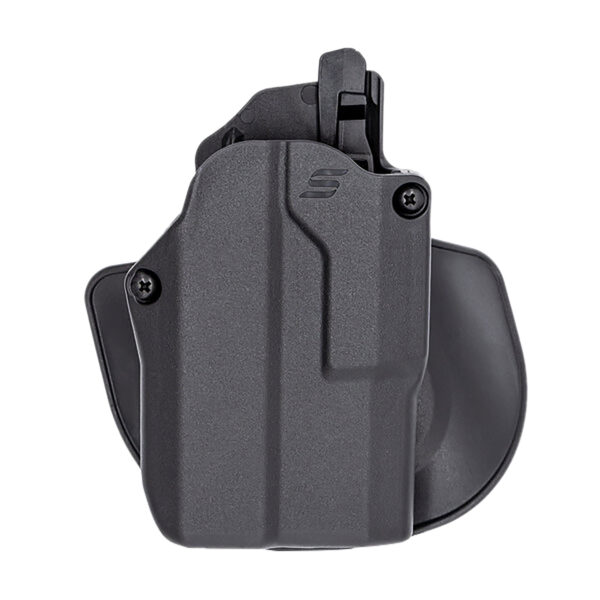 178648 Safariland SOLIS12835A7C3411 Solis ALS OWB Black Fits Glock 19 Compatible w/ TLR 7 Light Right Hand