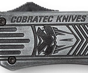 CobraTec Knives MSWCTK1MDNS CTK-1 American Flag Medium 3″ OTF Drop Point Plain Stonewashed D2 Steel Blade, 5″ Black Aluminum Alloy Handle