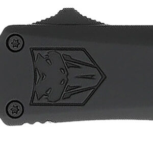 CobraTec Knives SBFS3DNS FS-3  Small 2.75″ OTF Drop Point Plain D2 Steel Blade, 4.25″ Black Aluminum Alloy Handle