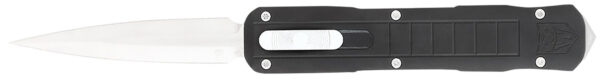 CobraTec Knives CTRPTBLKDAGNS Raptor  3.13″ OTF Dagger Plain D2 Steel Blade, 4.50″ Black Aluminum Handle