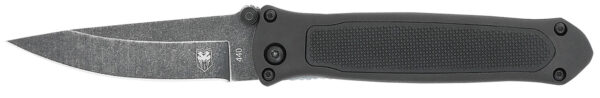 CobraTec Knives BLKHRQS Quick Strike  3.25″ Folding Drop Point Plain Stonewashed 440 SS Blade, 4.50″ G10 Handle