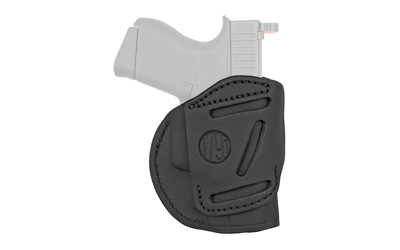 17914WH-3-SBL-L_1 1791 Gunleather 4-Way Holster Size 3 Stealth Black LH