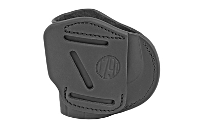 17914WH-4-SBL-R_1 1791 4-Way Holster Size 4 Stealth Black RH (IWB/OWB)