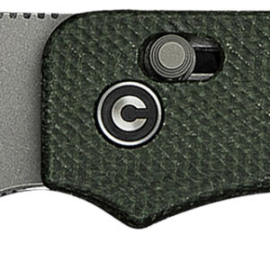 Civivi Knives C23074-3 Baby Banter 2 2.34″ Folding Drop Point Plain Gray Stonewashed Nitro-V Steel Blade, Green Textured Canvas Micarta Handle