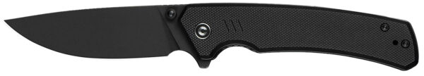 179365 Civivi Knives C24012-1 Merit 3.28″ Folding Drop Point Plain Black Stonewashed 14C28N Steel Blade, Black Textured G10 Handle