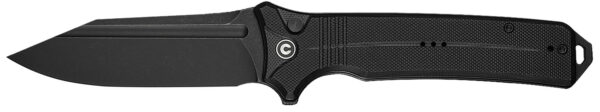 179367 Civivi Knives C23080-1 Neurohaptic EDC 3.74″ Folding Clip Point Plain Black Stonewashed Nitro-V Steel Blade, Black Textured G10 Handle