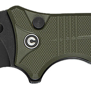 Civivi Knives C23080-3 Neurohaptic  EDC 3.74″ Folding Clip Point Plain Black Stonewashed Nitro-V Steel Blade, OD Green Textured G10 Handle