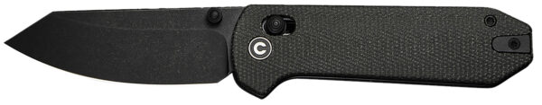 179371 Civivi Knives C23073B-1 Yonder 2.88″ Folding Spey Point Plain Black Stonewashed 14C28N Steel Blade, Dark Green Canvas Micarta Handle