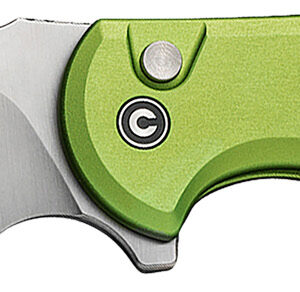 Civivi Knives C18026E-3 Praxis  3.75″ Folding Drop Point Plain Satin Nitro-V Steel Blade, Lime Green Aluminum Handle