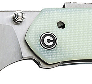 Civivi Knives C22036-2 Vision FG  3.54″ Folding Tanto Plain Satin Nitro-V Steel Blade, Natural G10 Handle