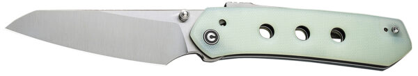 179393 Civivi Knives C22036-2 Vision FG 3.54″ Folding Tanto Plain Satin Nitro-V Steel Blade, Natural G10 Handle