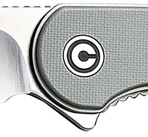 Civivi Knives C907B Elementum  2.96″ Folding Tanto Plain Black Stonewashed D2 Steel Blade, 4.03″ Gray Textured Micarta Handle