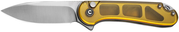 179413 Civivi Knives C18062P-7 Elementum II EDC 2.96″ Folding Drop Point Plain Satin Nitro-V Steel Blade, Ultem Handle