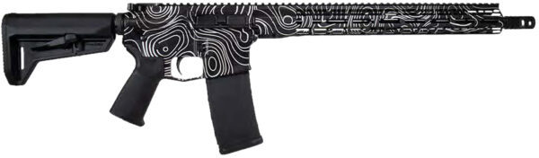 179651 Shark Coast Tactical Black Topography Rifle .223/5.56 16-inch 30rd
