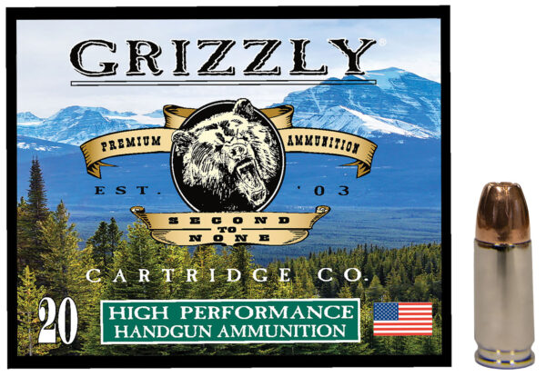Grizzly Ammo GC9MM 9mm Luger 115 gr JHP – 20/Box