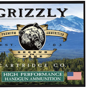 Grizzly Ammo 9mm Luger +P 147 gr FMJ Flat Point 20/Box