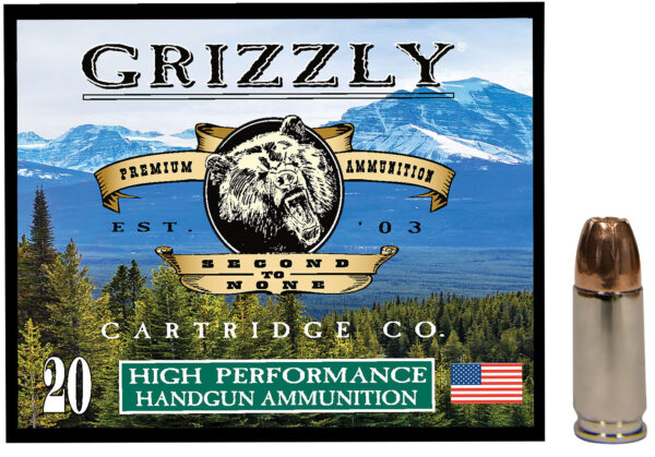 179662 Grizzly Ammo GC9 9mm Luger +P 115gr JHP – 20/Box