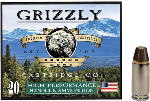 Grizzly Ammo GC9+P 9mm Luger 124 gr FMJ Flat Point – 20/Box