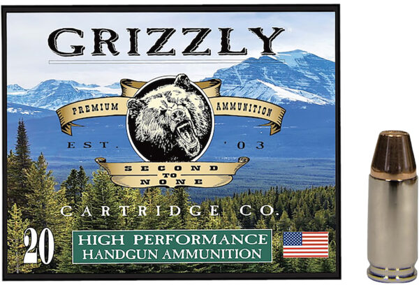Grizzly Ammo GC9 9mm Luger +P FMJ Flat Point, 20rd Box