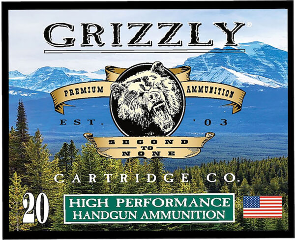 Grizzly Ammo GC10M6 10mm 165gr JHP — 20 Per Box