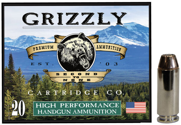 Grizzly Ammo GC10M4 10mm Auto 180gr JHP, 20 rd