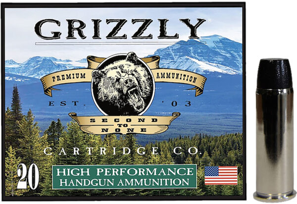 179696 Grizzly Ammo GC44M16 .44 Magnum 300 gr Wide Flat Nose Gas Check 20/Box