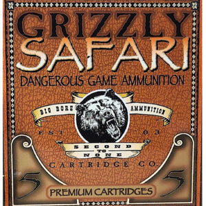 Grizzly Ammo GC45RG5 450 Rigby 500 gr Solid Brass – 5/Box
