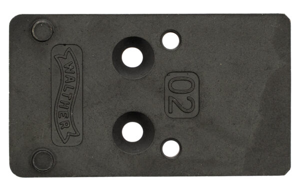 179999 Walther Arms 5136209 Optic Plate Black Steel Fits Walther PDP 2.0