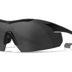 Wiley X Vapor 3501 Smoke Gray/Clear — Matte Black Frame
