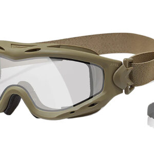 Wiley X SP30DLT Spear Apel Goggles, Clear/Tan
