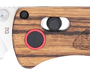 CobraTec Knives CTZWDBLDNS Bar Lock  3″ Folding Plain Satin D2 Steel Blade, 4.25″ Zebrawood Handle