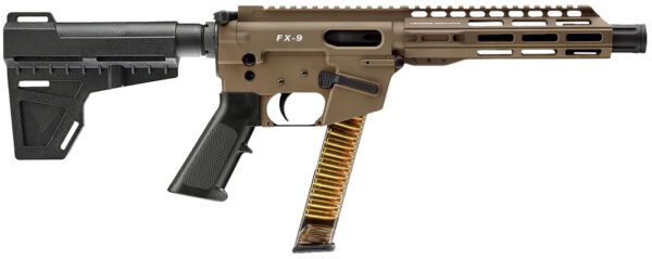 180392 FREEDOM ORDNANCE FX9P8-FDE FX9P 9mm Luger 31+1 8″ Flat Dark Earth
