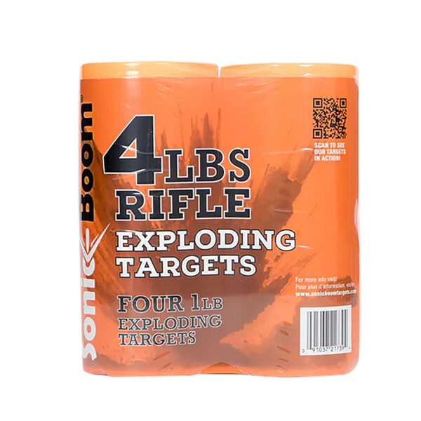 Sonic Boom 1 lb Exploding Rifle Target, 4 Pack