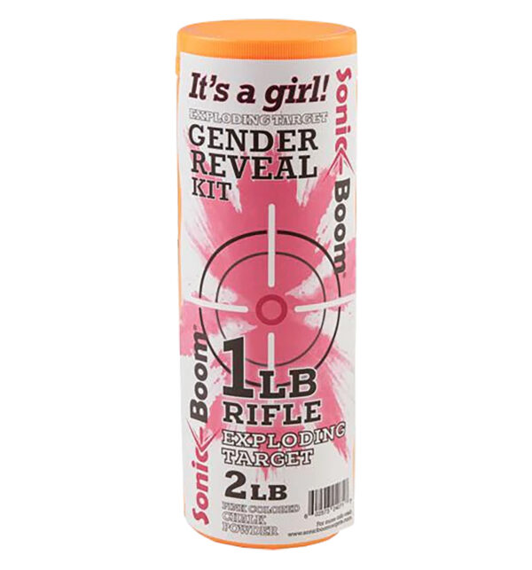 181027 Sonic Boom Gender Reveal Exploding Target – Girl, 1 lb