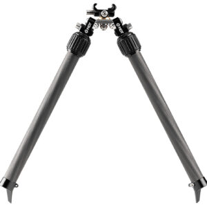 Mdt Sporting Goods Inc 114770BLK BackCountry Bipod 7.50-14.30″ High Black Carbon Fiber/Aluminum