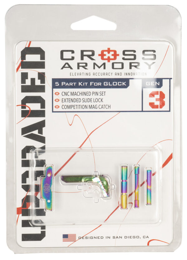 181714 Cross Armory CRGOKRB 3 Piece Upgrade Kit P80 Gen1-3 Rainbow