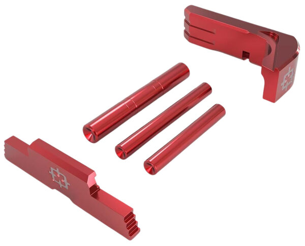 181717 Cross Armory CRG43SOKRD 3 Piece Upgrade Kit Glock 43 Red Aluminum
