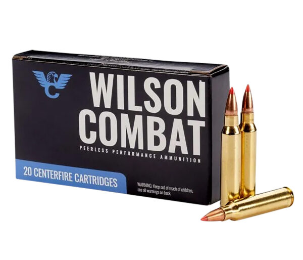 182140 Wilson Combat A22360VMAX 223Rem 60gr Hornady V-Max 20 Per Box/10 Case