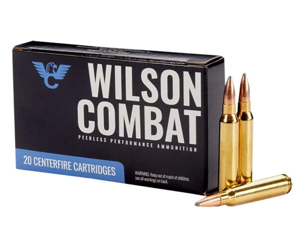 182141 Wilson Combat A22365SBT 223Rem 65gr Sierra GameKing Spitzer Boat Tail 20 Per Box/10 Case