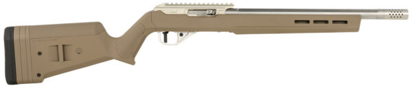 True Precision TP22 22 LR 16″ Match Barrel, FDE Magpul Stock