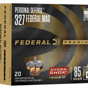 Federal Premium .327 Federal Magnum 85 gr Hydra-Shok JHP, 20rd